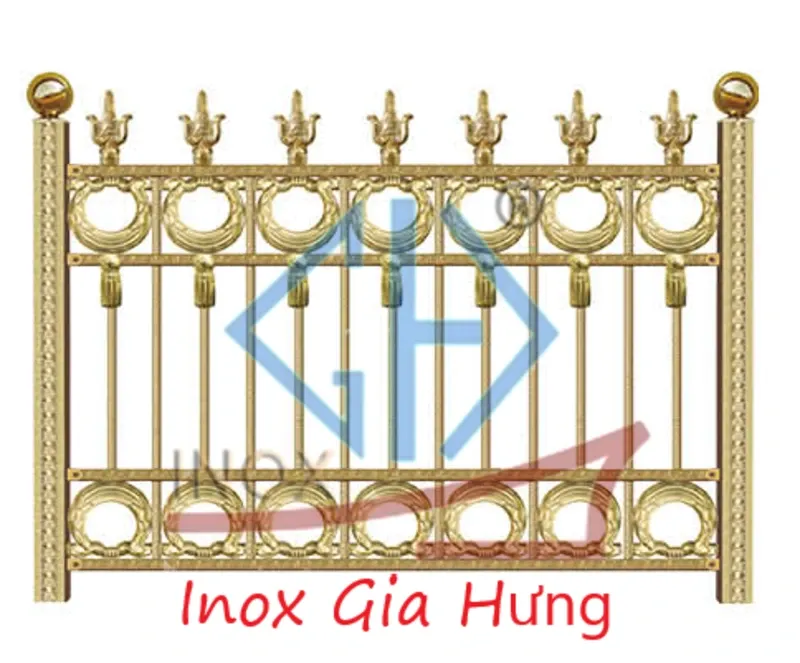 Hàng rào inox trang trí cho khu vườn xinh xắn