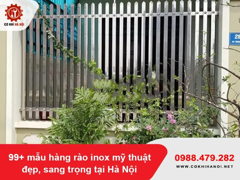 Kiểu dáng hàng rào inox mỹ thuật đa dạng