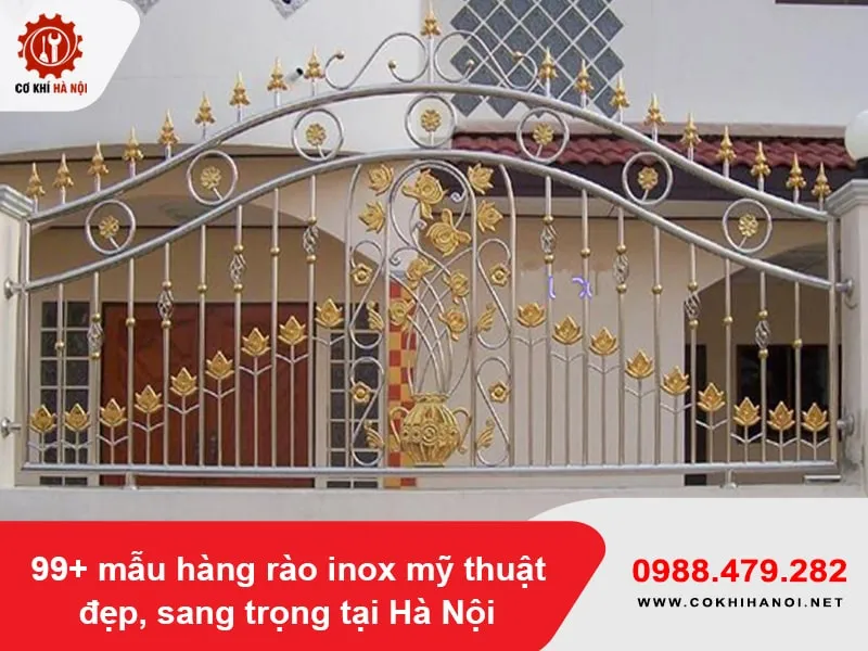 Hàng rào inox 304 cao cấp, bền đẹp
