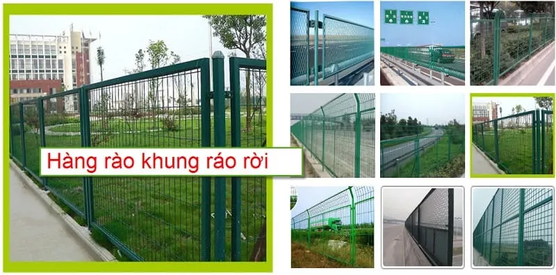 Hàng rào khung tháo rời