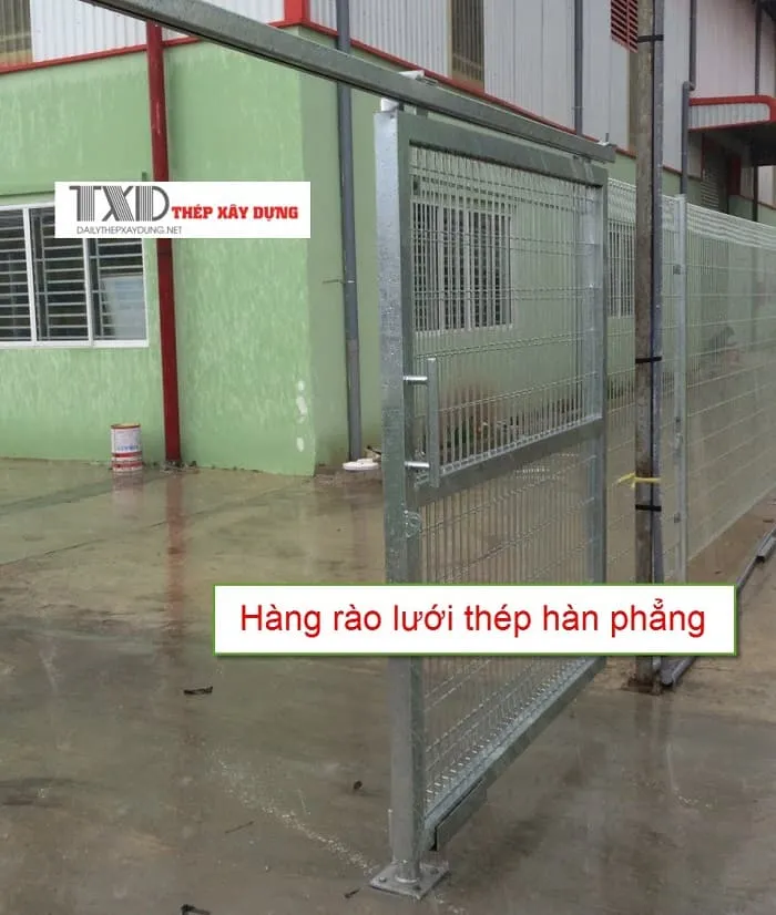 Hàng rào thép hàn phẳng