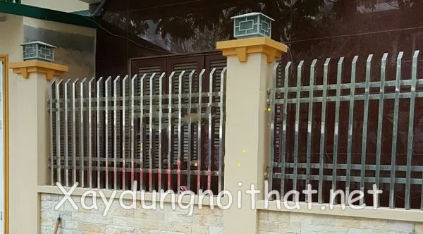 Mẫu hàng rào inox hộp vuông