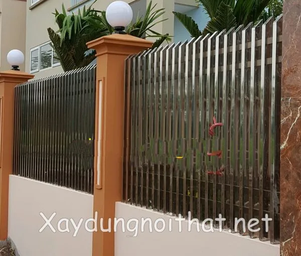 Mẫu hàng rào inox chống trộm