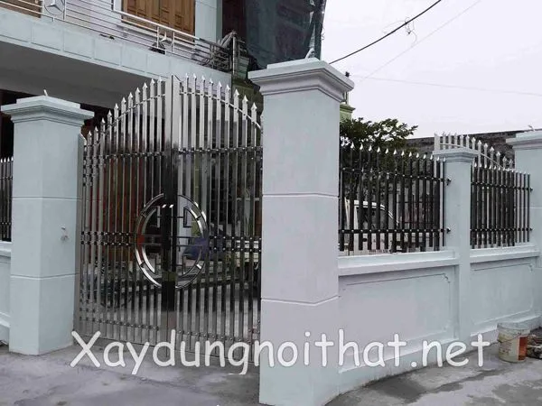 Mẫu cổng rào inox đẹp