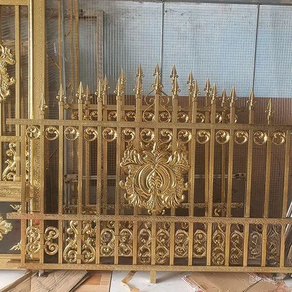 Mẫu hàng rào inox mạ màu