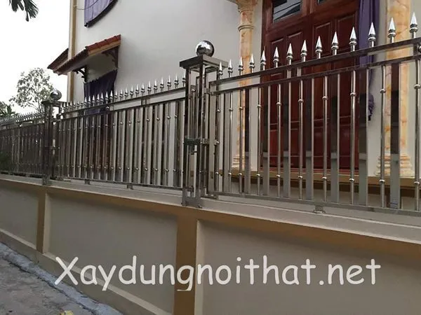 Mẫu tường rào inox đẹp