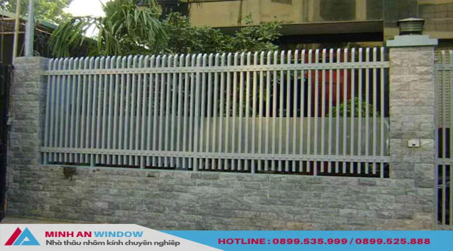 Chiêm ngưỡng một số mẫu hàng rào sắt hộp, hàng rào sắt hộp mạ kẽm đẹp