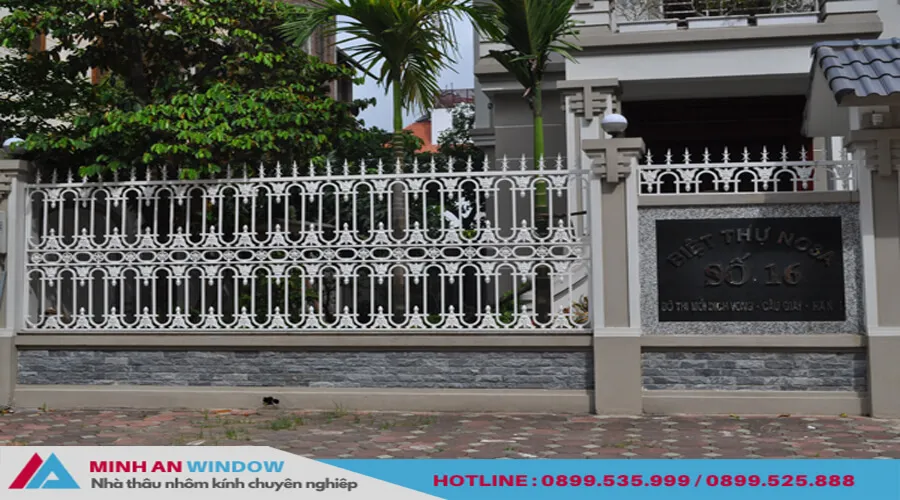 Chiêm ngưỡng một số mẫu hàng rào sắt hộp, hàng rào sắt hộp mạ kẽm đẹp