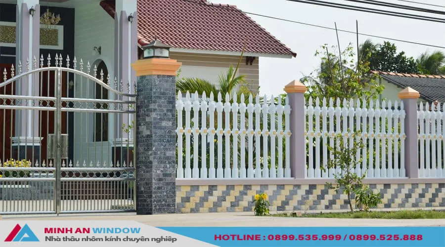 Chiêm ngưỡng một số mẫu hàng rào sắt hộp, hàng rào sắt hộp mạ kẽm đẹp