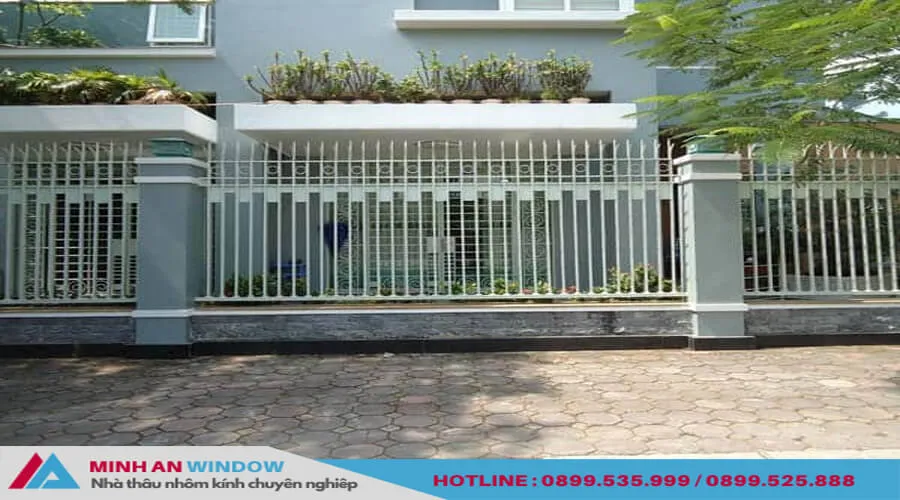 Chiêm ngưỡng một số mẫu hàng rào sắt hộp, hàng rào sắt hộp mạ kẽm đẹp