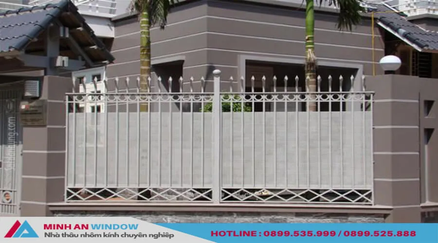 Chiêm ngưỡng một số mẫu hàng rào sắt hộp, hàng rào sắt hộp mạ kẽm đẹp