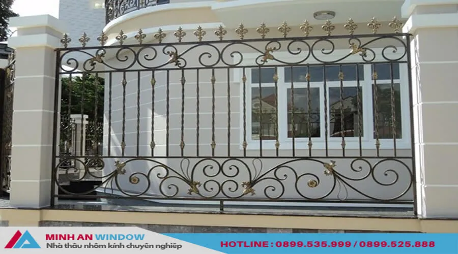 Hàng rào sắt hộp nghệ thuật