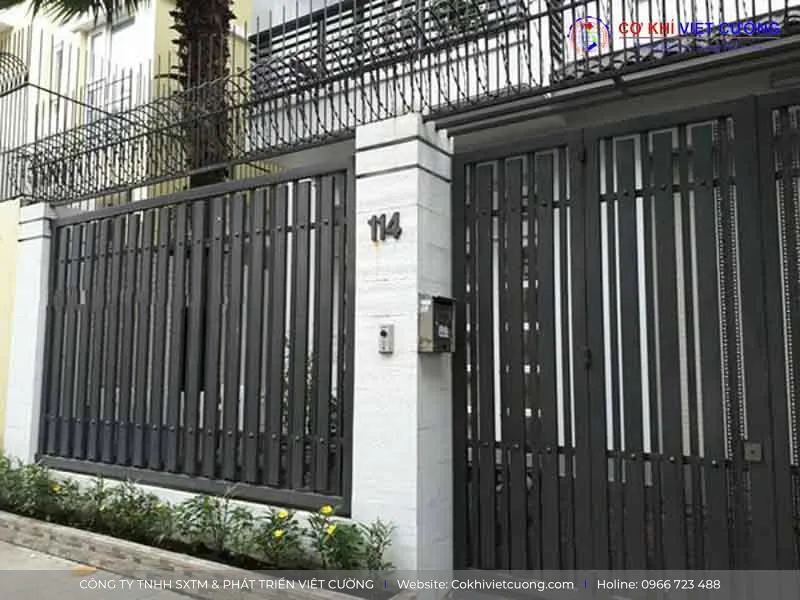 Mẫu cửa cổng và hàng rào thép hộp cao cấp