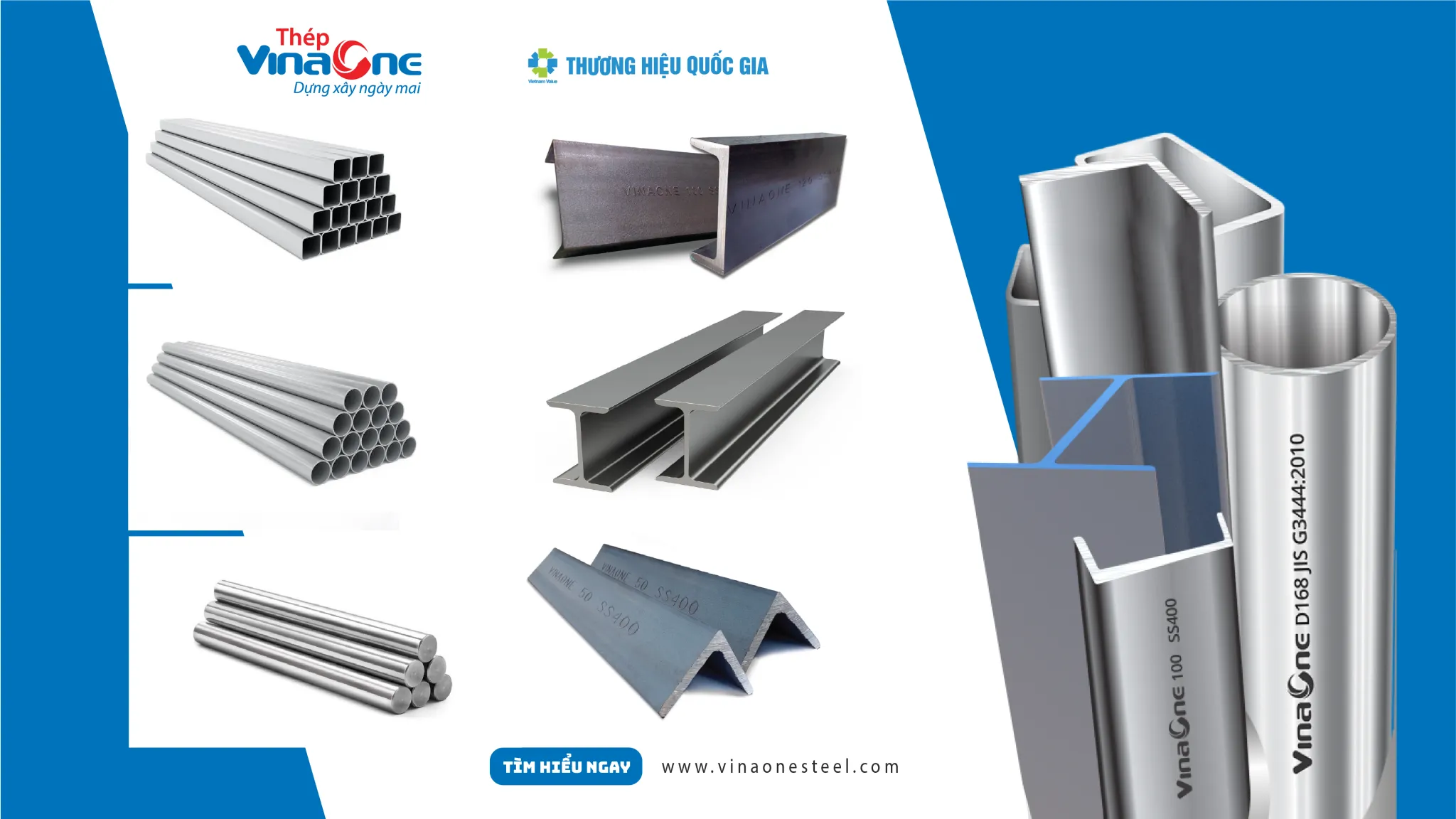 Một số dòng sản phẩm thép mạ kẽm của Vina One