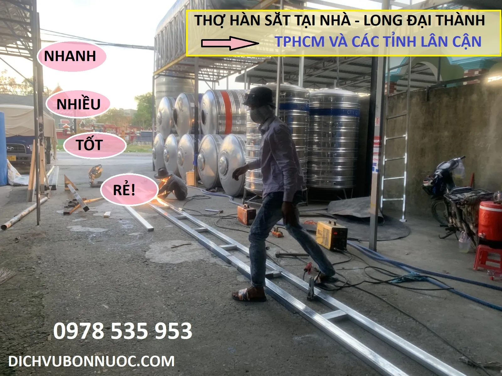 Thợ hàn sắt chuyên nghiệp