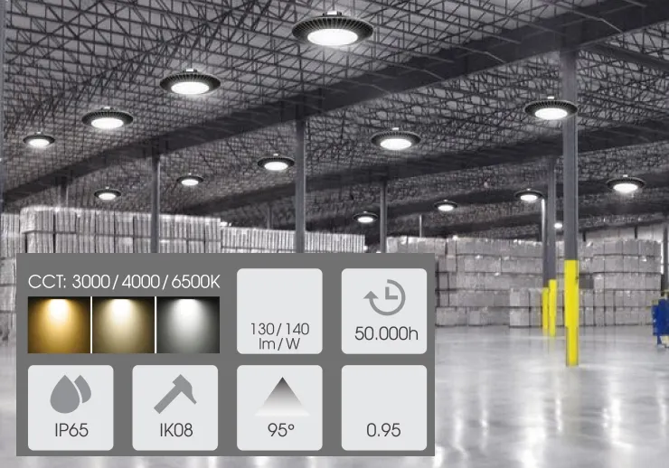 Cấu trúc thiết kế bền bỉ giúp đèn chịu được môi trường rung lắc và bụi bẩn trong nhà xưởng