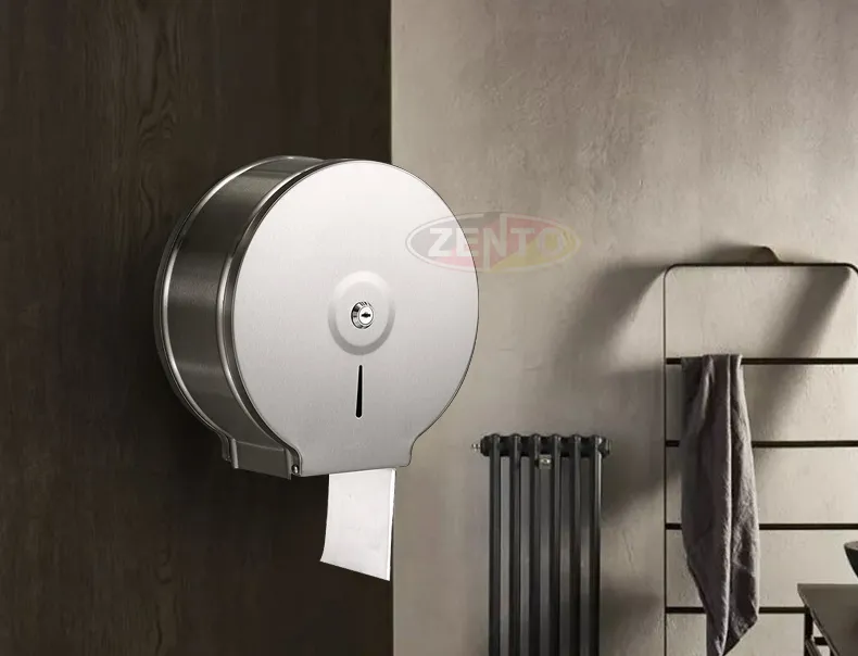 Hộp giấy vệ sinh inox 304 với khóa bảo mật
