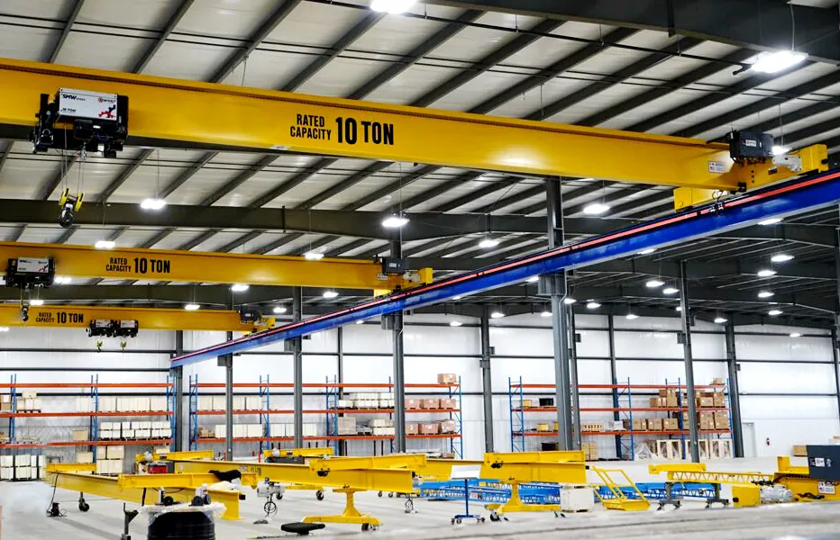 Cầu trục dầm đơn và dầm đôi phục vụ các nhu cầu tải trọng khác nhau