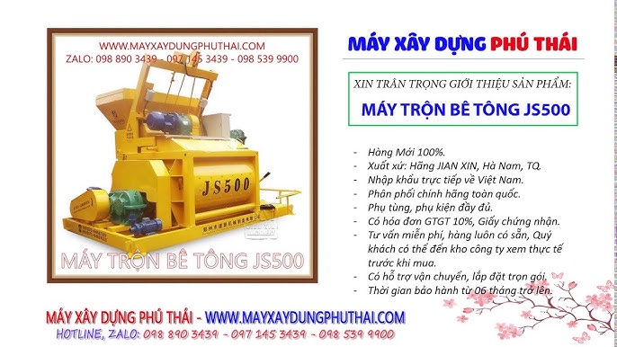 Máy Trộn Bê Tông JS500: Hướng Dẫn Chi Tiết Từ Chuyên Gia Nhập Khẩu