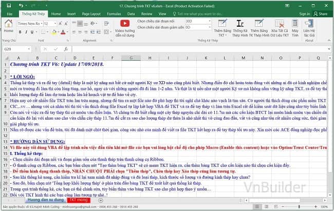 Hình ảnh minh họa hướng dẫn sử dụng phần mềm thống kê thép TKT
