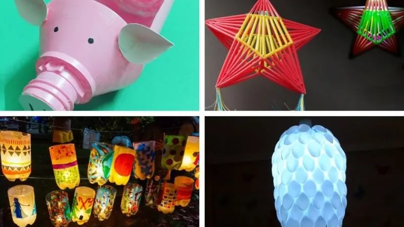 Làm đèn lồng từ vật liệu tái chế giúp tiết kiệm, bảo vệ môi trường và gắn kết gia đình