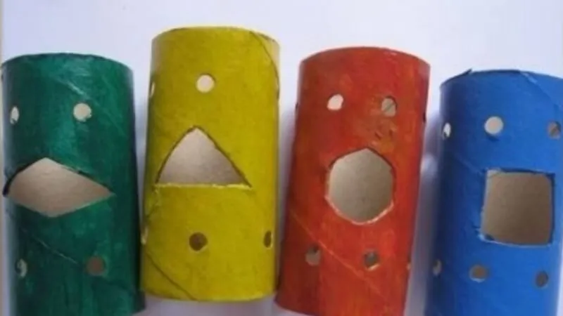 Đèn lồng từ lõi giấy vệ sinh