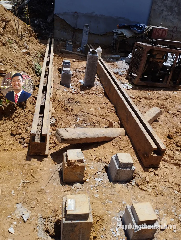 Đầu cọc bê tông sau khi ép