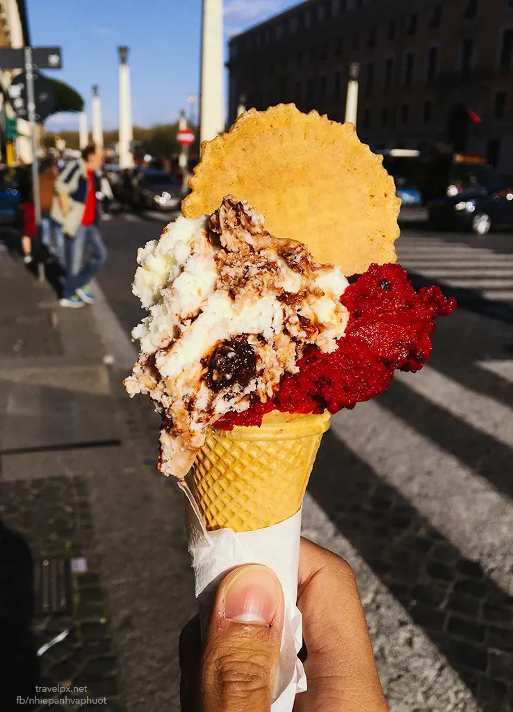 Kem Gelato Ý, một phần di sản ẩm thực phát triển trên nền của nền văn minh la mã