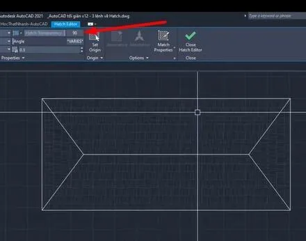 Điều chỉnh Transparency để thấy đường nét
