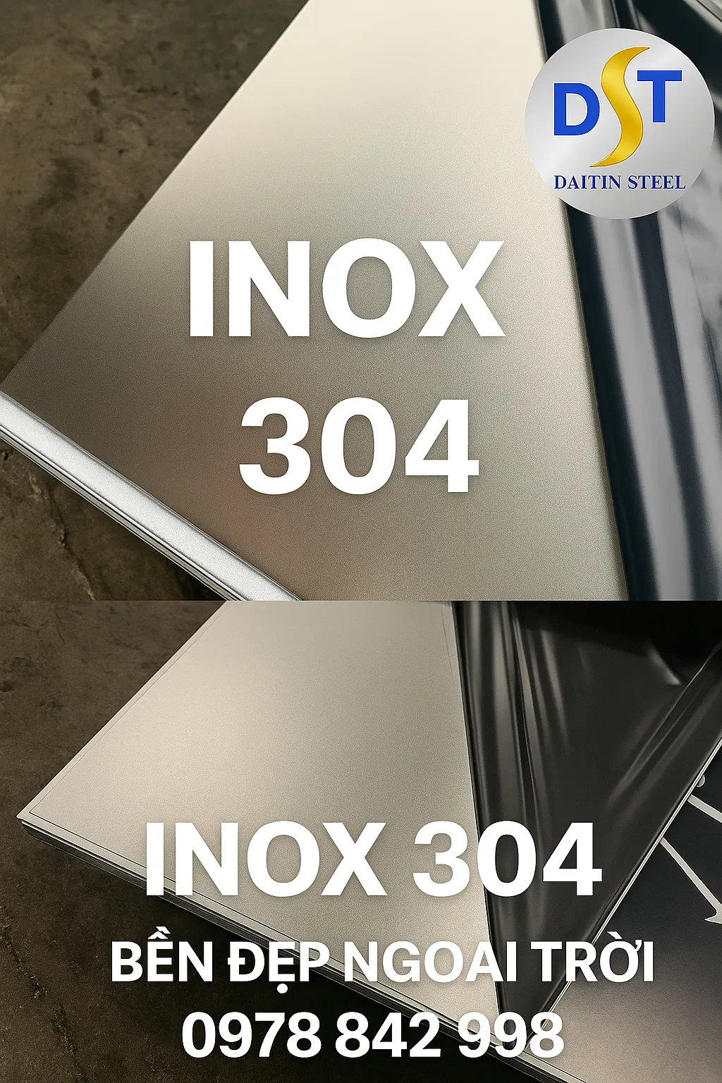 Inox 304 sử dụng ngoài trời