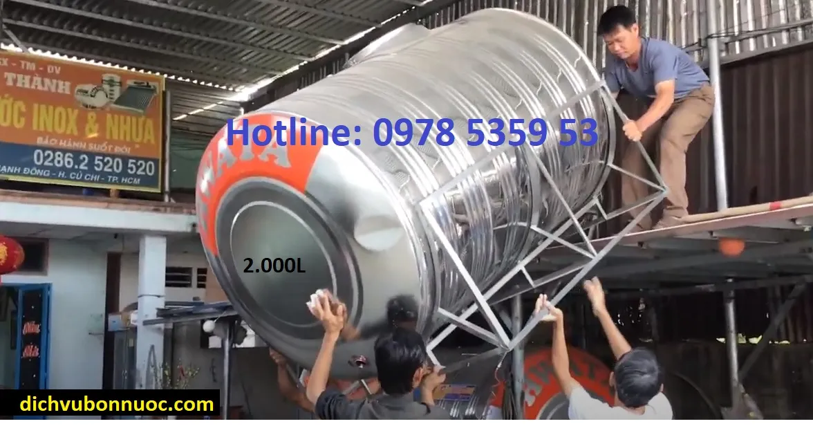 bồn inox thanh lý 2 khối