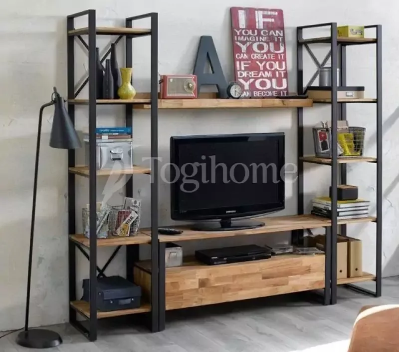 kệ tivi bằng sắt hộp đẹp