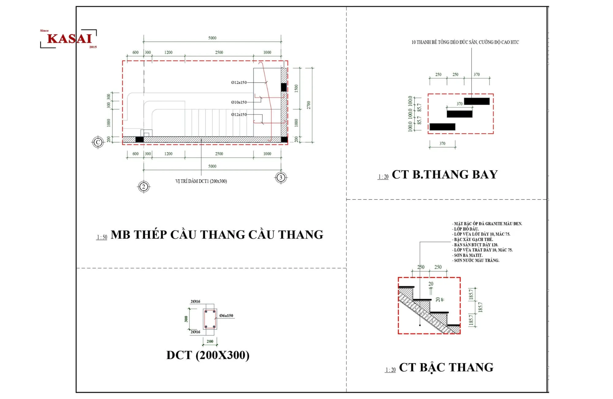 Kết cấu cầu thang bê tông
