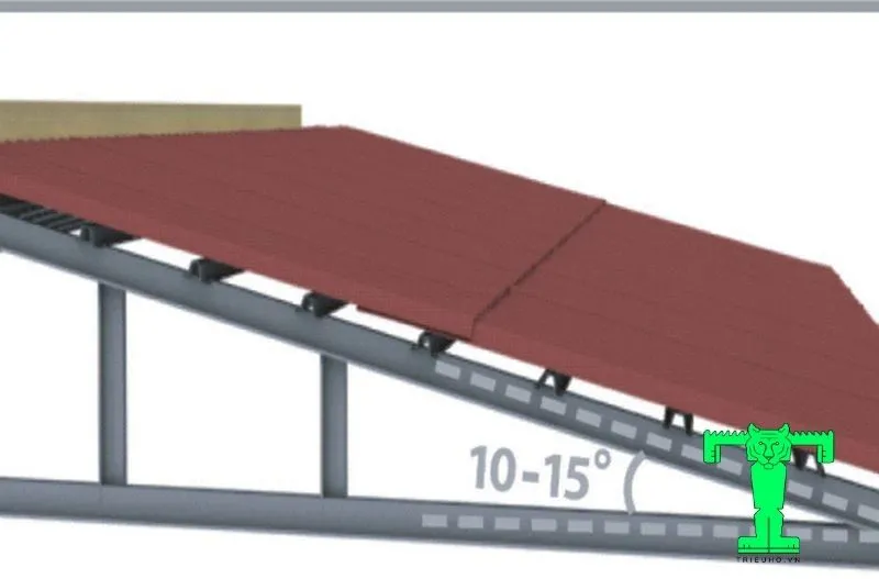 độ dốc của mái tôn