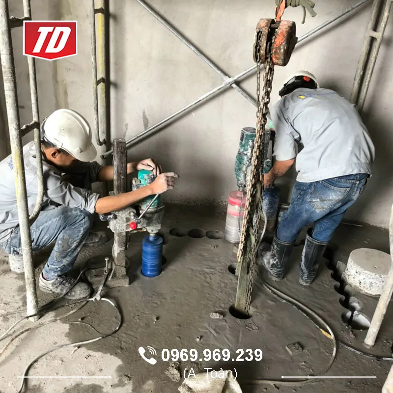 Dịch vụ khoan rút lõi bê tông tại TPHCM
