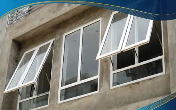 Cửa sổ nhựa lõi thép mở hất có thể mở cửa cả khi trời mưa