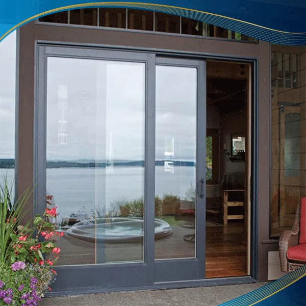 Cửa nhựa lõi thép 2 cánh mở trượt sử dụng tiện lợi