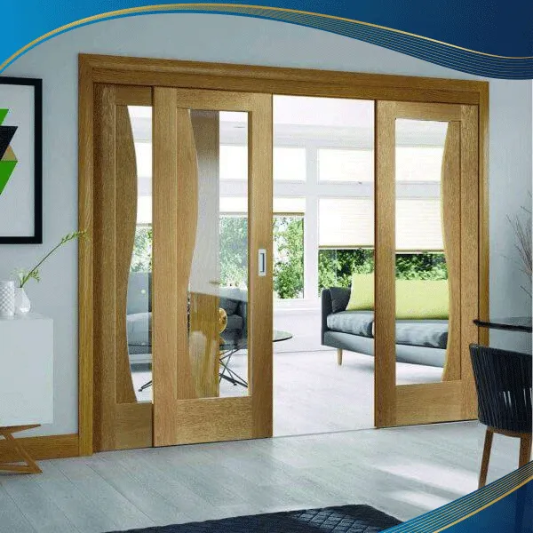 Cửa nhựa lõi thép 2 cánh mở xếp