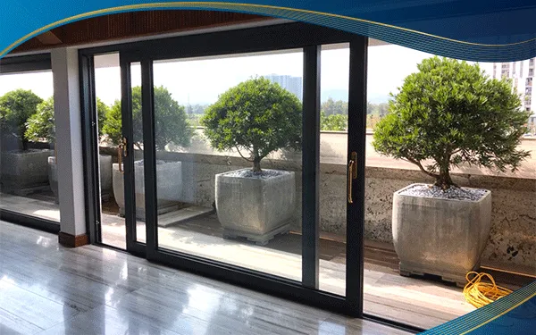 Cửa nhựa lõi thép 2 cánh mở xếp