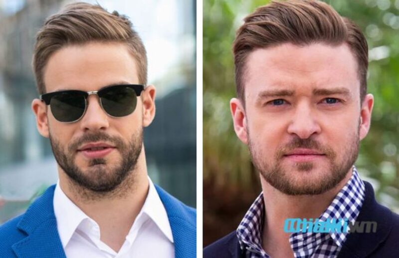 Side-swept Ivy League kiểu tóc lý tưởng cho những chàng trai có mái tóc dày