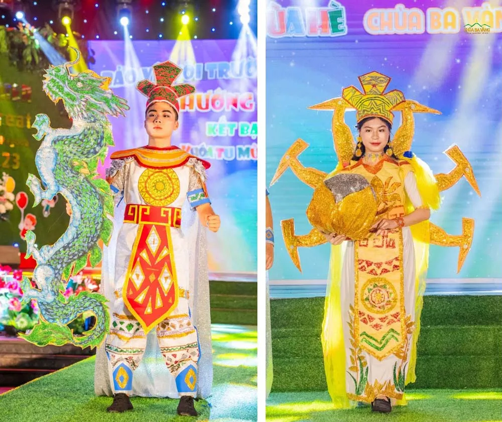 Trang phục tái chế lạc long quân, âu cơ