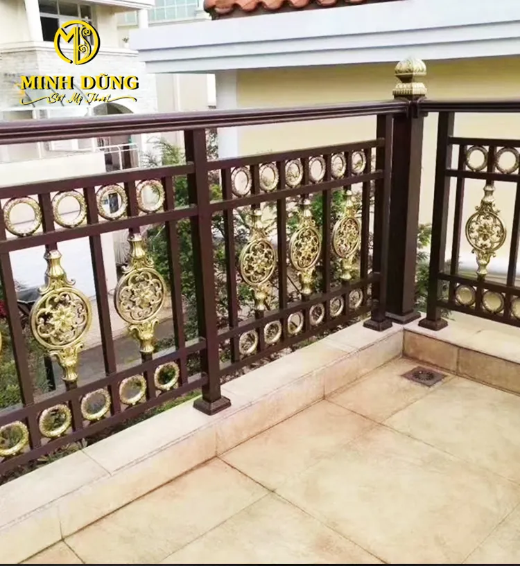 Mẫu tay vịn cầu thang sắt đơn giản 27