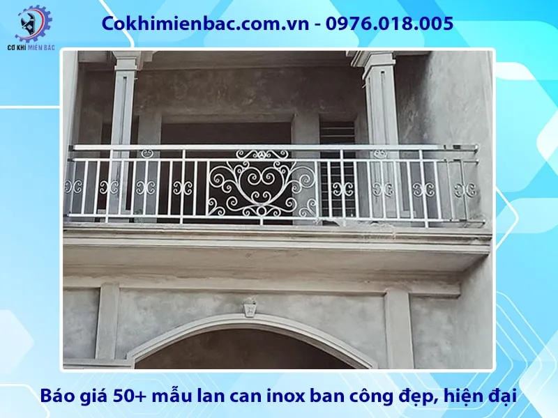 Báo giá 50+ mẫu lan can inox ban công đẹp, hiện đại năm 2025