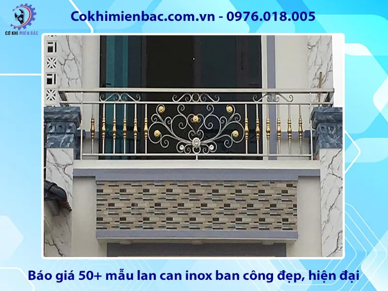 Báo giá 50+ mẫu lan can inox ban công đẹp, hiện đại năm 2025