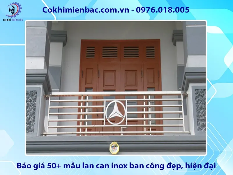 Báo giá 50+ mẫu lan can inox ban công đẹp, hiện đại năm 2025