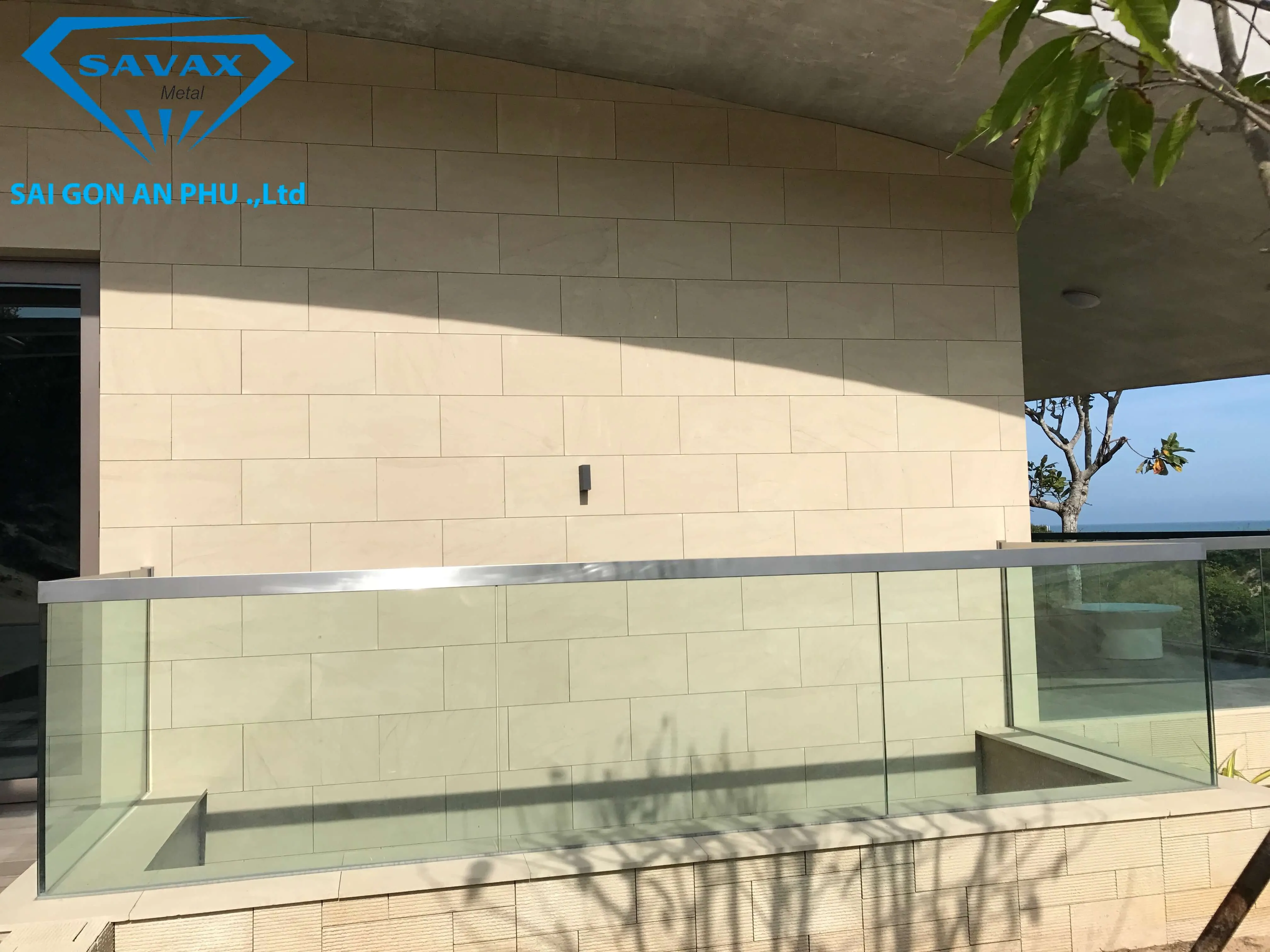 Lan can inox đơn giản