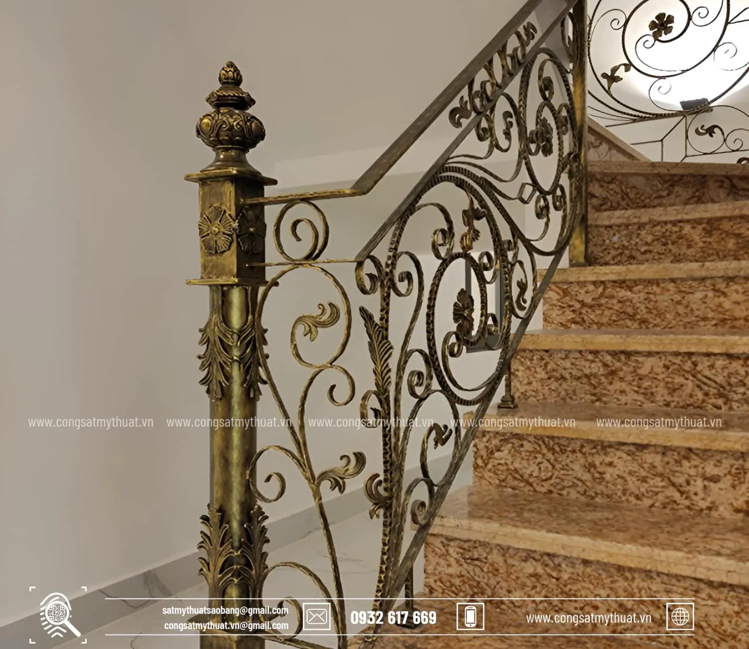 Lan can sắt mỹ thuật cổ điển