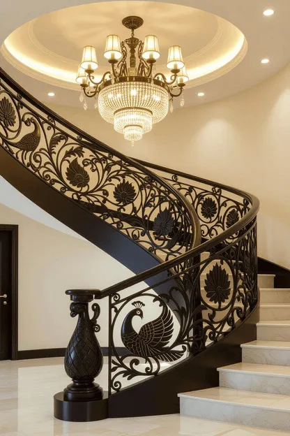 Lan can sắt mỹ thuật cao cấp với họa tiết cầu kỳ