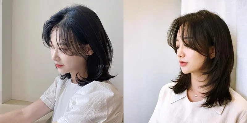 Tóc layer bob tỉa mái bay