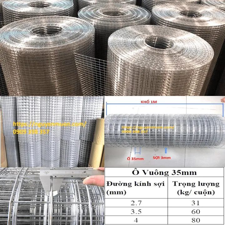 Lưới thép mạ kẽm nhúng nóng